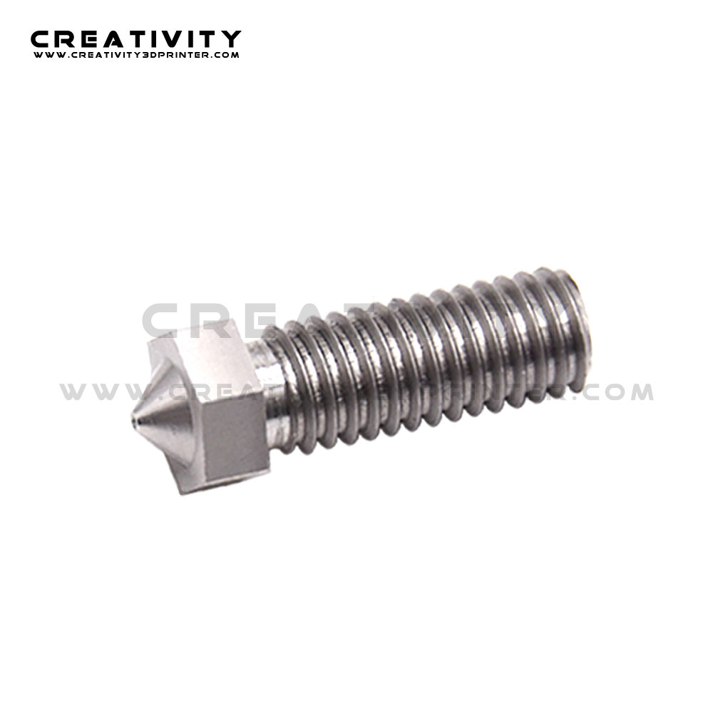 3D Printer Volcano Brass stainless steel Titanium Nozzles 0.4mm For 1.75mm Filament Extruder Nozzle Sidewinder X1&amp; Genius Nozzle: 1PC Stainless steel