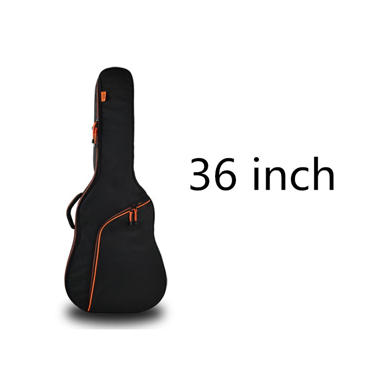 Funda de guitarra espesar gente portaaviones Balladry de cuerdas de acero acústica clásica 35 36 38 39 40 41 caso mochila accesorios llevar trabajo: 35 36 inch orange