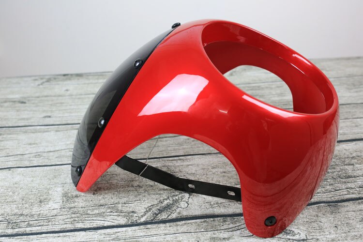 plastic Windscreen Windshield for motorcycle Wind Deflector for stallions centaur max 250 mutt 125: red
