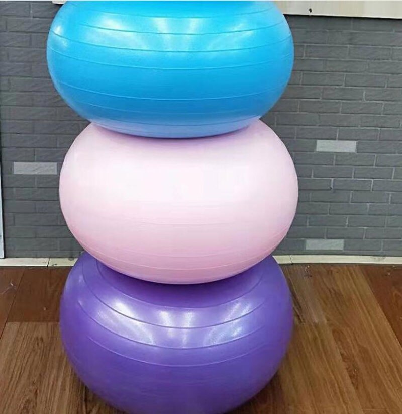 50*28 Cm Anti-Burst Donut Yoga Bal Oefening Opgeblazen Apple Vorm Bal Gym Spier Training Balance bal Voor Workout Fitness