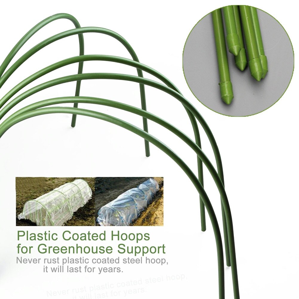 6Pcs Kas Hoops Plant Hoepel Grow Tuin Tunnel Hoepel Ondersteuning Hoops Plant Houder Gereedschappen Voor Tuin Stakes Farm Landbouw