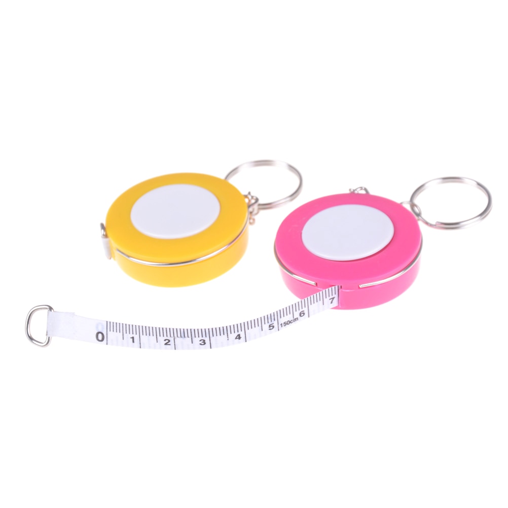 1.5 meter snoepkleurige sleutelhanger meetlint hoeveelheid kledingmaat meetlint klein meetlint