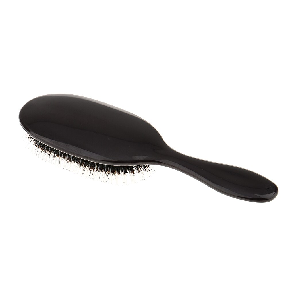 Extensión de pelo para el hogar, cepillo de peluca, cojín de peinado, herramienta de peinado, peine de espalda negro, desenredante y antiestático