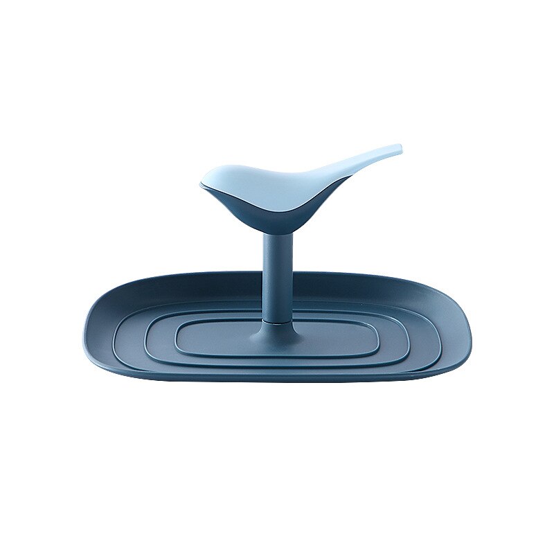 Spoon Rest and Pot Lid Holder Removable Pan Pot Cover Lid Rack Shelf Stand Holder Utensil Rest Organizer Storage Kitchen Tool: blue-C