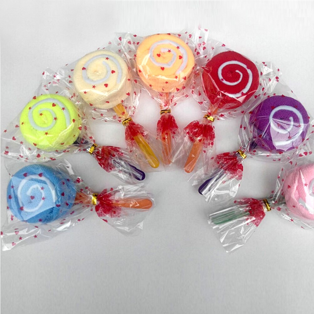 1 Piruleta de caramelo, toalla, paño de baño, para de bebé, toallas de mano, accesorios de baño, Color al azar