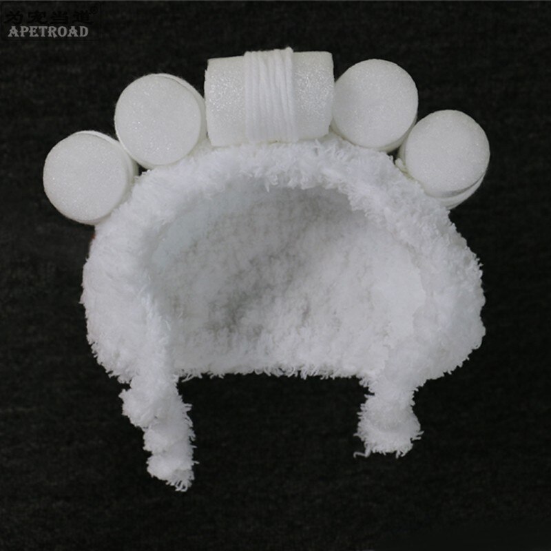 Peluca con rulos para perro, Pelo Rizado Adorable, también adecuada para gatos, novedad: White / M