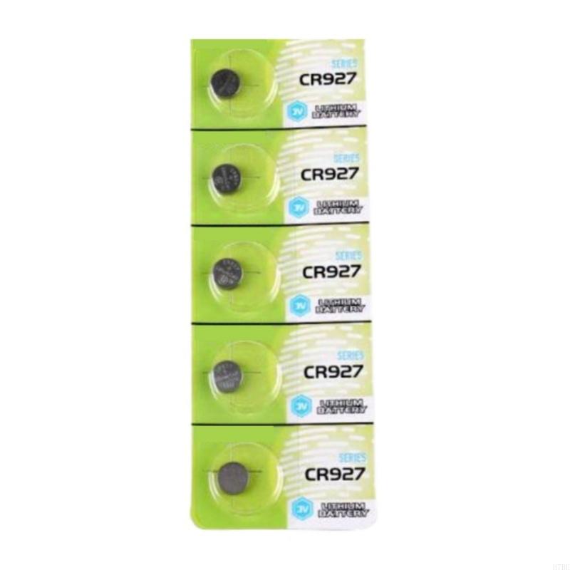 H7BE CR927 Battery 3V Lithium Button Batteries 10/5Pack for Low Power Devices: black