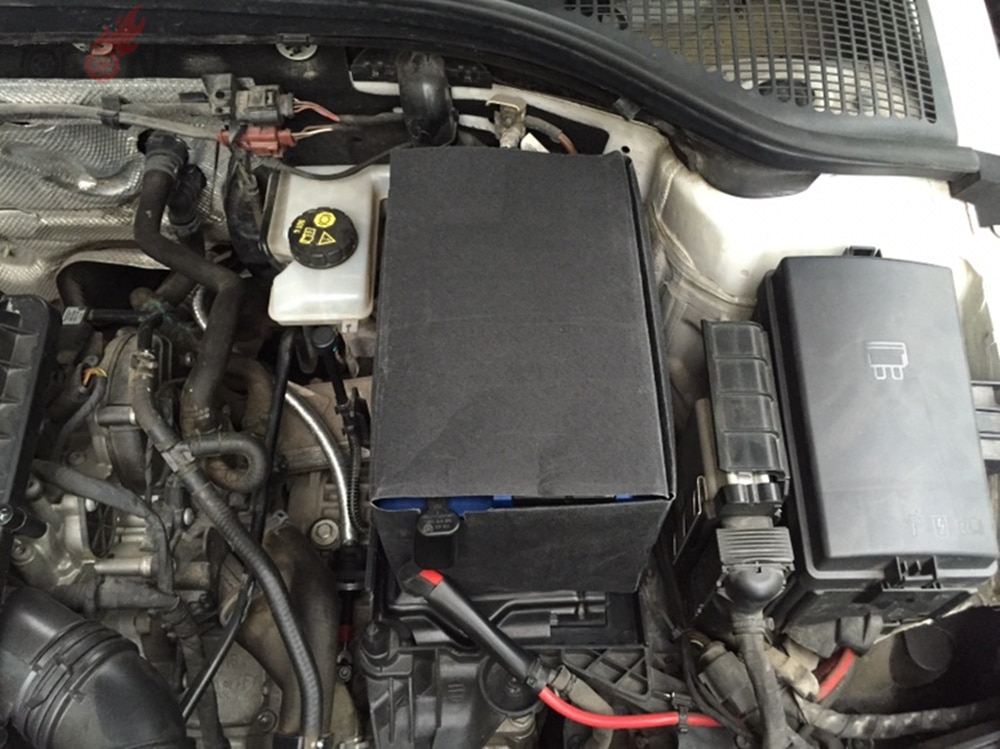 Car Battery Cover Protective Cotton Thermo Bag Box For VW Golf 6 7 MK6 MK7 Passat Jetta CC EOS