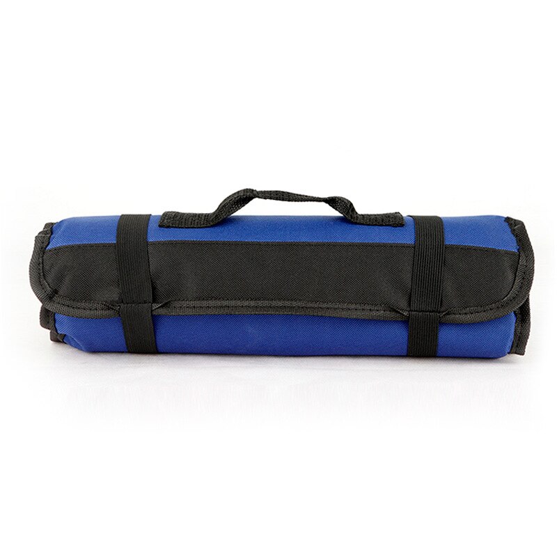 Sac à couteaux de chef Portable, sac en rouleau, sac de valise de cuisine, sac de rangement portable durable Funda Navaja: blue