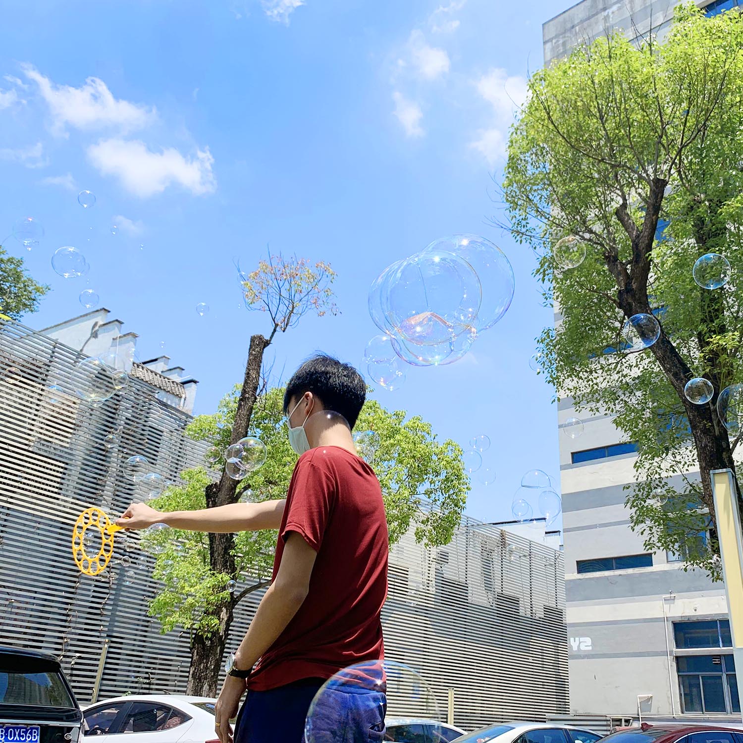 11pcs Funny Bubbles Makers Bubble Making Wand Blowers for Kids Adults Outdoor Playtime Birthday Party Backyard Game Random Color