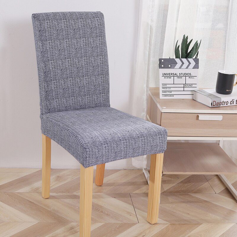 Stretch Spandex Removeable Dining Room Chair Covers Living Room Kitchen Restaurant Wedding Decoration Chair Slipcovers: blue