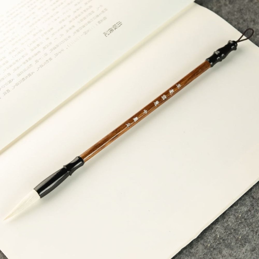 Pinceau de calligraphie chinoise traditionnelle, pinceau d'écriture, peinture à l'huile, pinceau d'art haut de gamme, cheveux de loup, écritures d'interconnexion à l'huile: Gris foncé