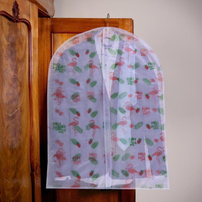 PEVA Kleidung Staub Abdeckung transparent Druck Wasserdicht Kleidungsstück Kleid Anzug Mantel Kleidung Abdeckung Hängen Tasche Kleiderschrank Lagerung Tasche