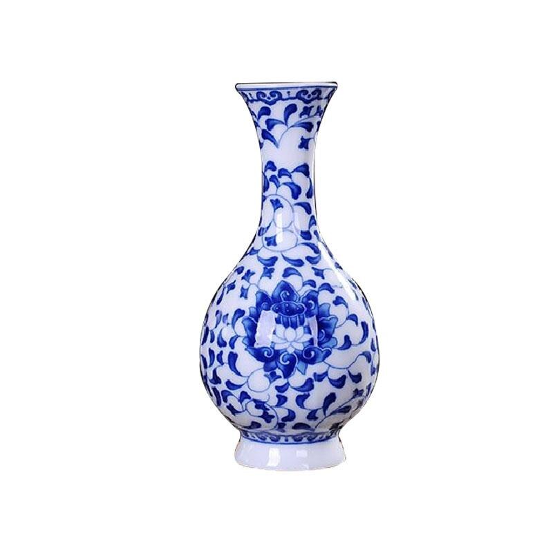 Keramische Vazen Traditionele Chinese Blauw En Wit Porselein Voor Bloemen Een Patroon: A2