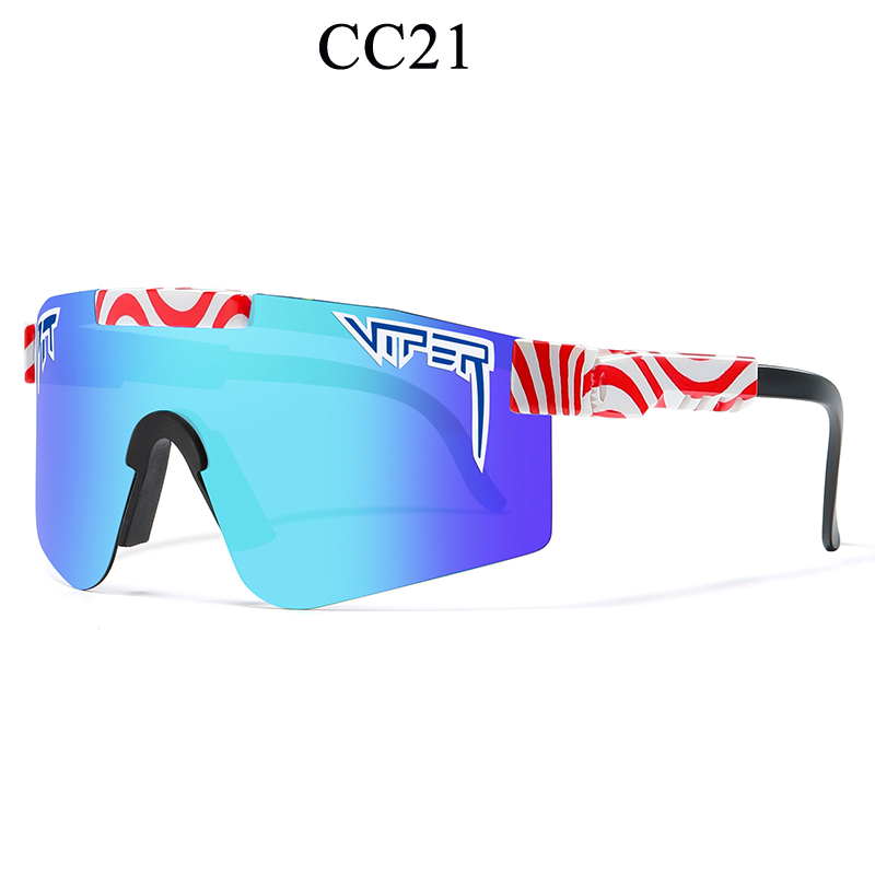 Voksne  uv400 solbriller pit viper solbriller mænd kvinder voksne udendørs briller sportsbriller mtb solbriller: Lavendel