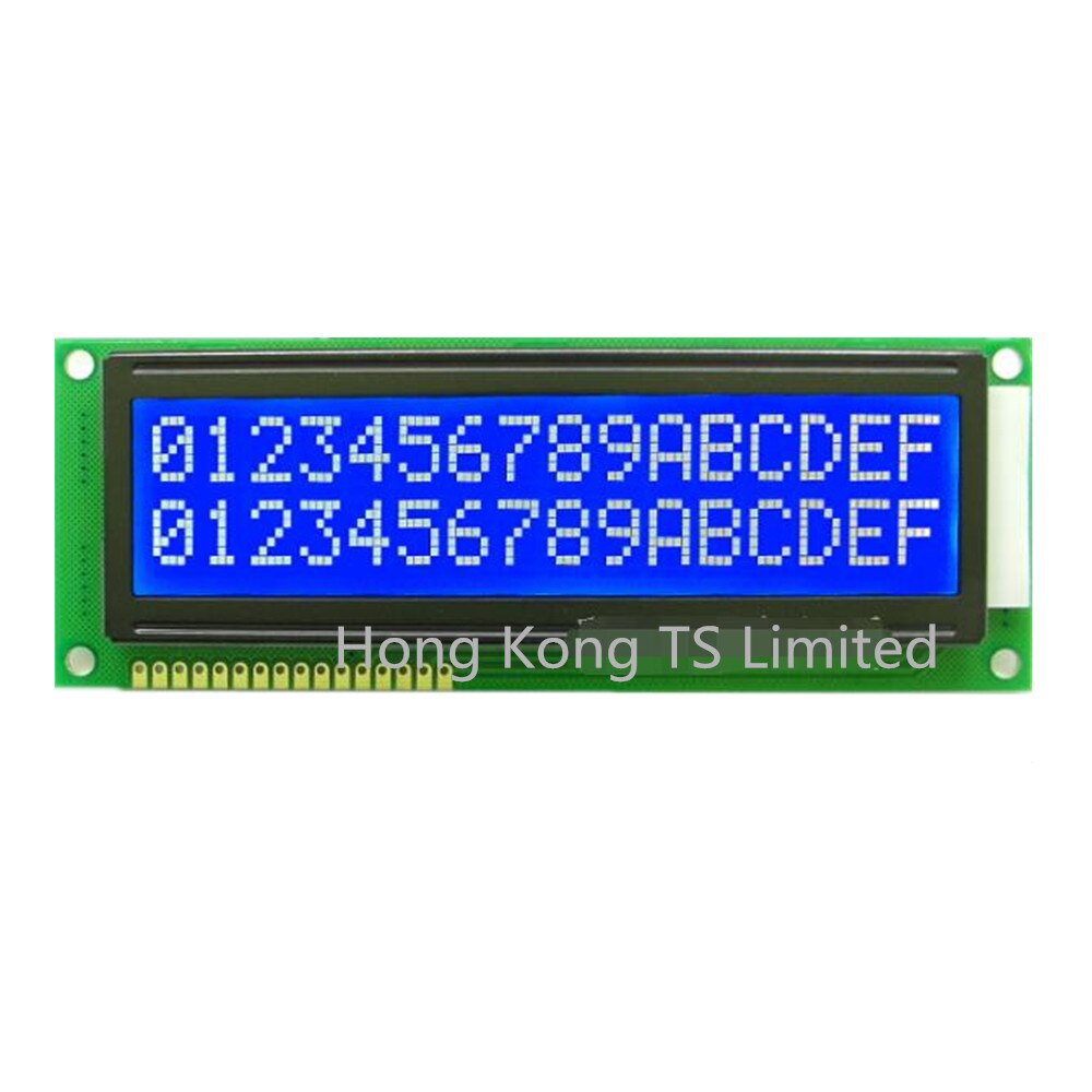 SMR1602-B Blauw scherm 1602B grote karakter dot matrix LCD module blauwe achtergrond witte woorden 5 V parallelle poort 1602