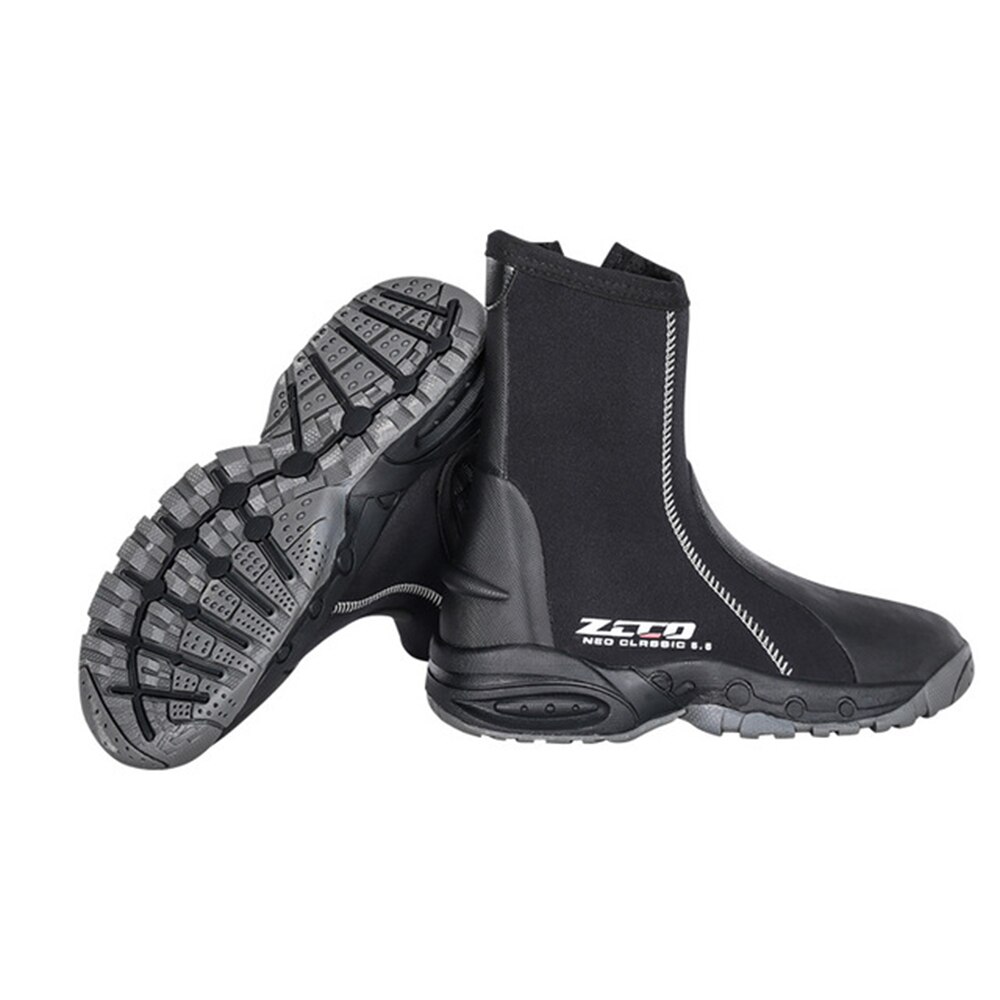 ZCCO-traje de neopreno Premium Hi Top para adultos, botas con cremallera, aletas superiores cálidas, pesca submarina, zapatos antideslizantes multifuncionales, 5MM: 11 (45-46 EUR)