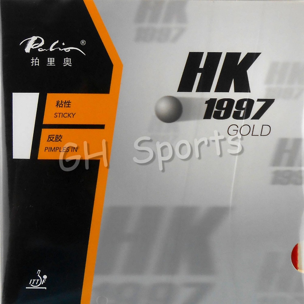 Palio Officiële 40 + HK1997 Gold Tafeltennis Rubber Puistjes In Orange Spons Voor 40 + Racket Game Ping Pong game Loop Snelle Aanval