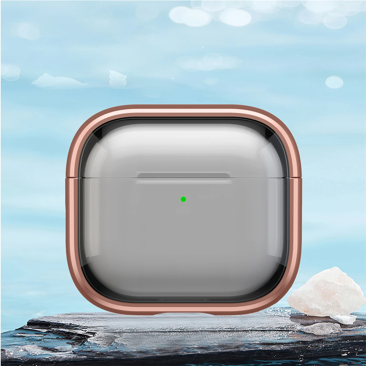 Skyddande fodral för hörlurar till airpods 1/2/3/4/  och airpods pro och airpods pro 2 , sött vikbart, stötsäkert fodral med stativ: M / Brun