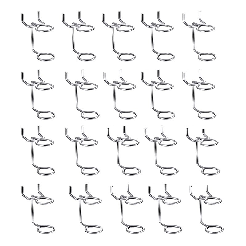 20 Pcs Schroevendraaier Organizer Tool Houders Multi-Gereedschaphouder Dubbele-Ring Tool Houders Huishoudelijke Tools Organisator: Default Title