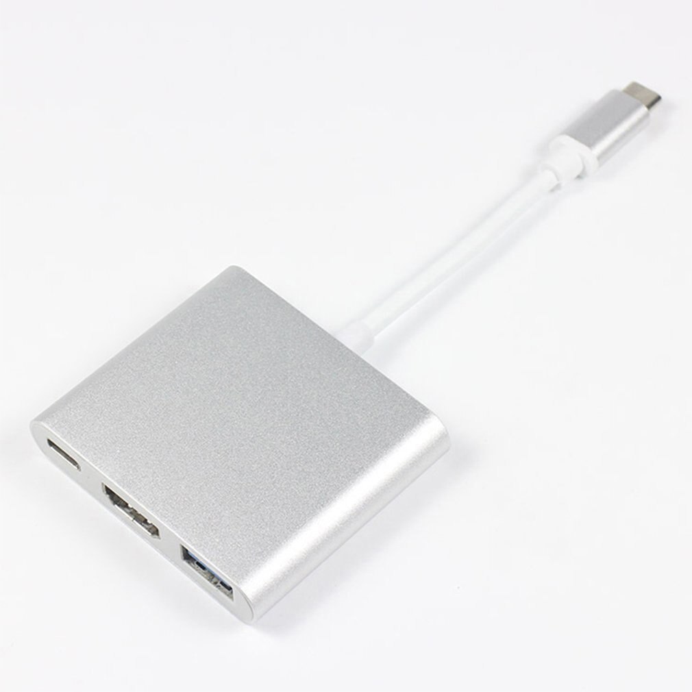 USB-C Naar Hdmi 3 In 1 Kabel Converter Voor Apple Macbook Usb 3.1 Thunderbolt 3 Type C Switch Naar Hdmi 4K Hub Adapter Kabel 1080P