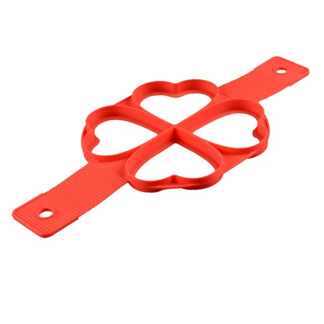 Gebakken Ei Pannenkoek Maker Anti-aanbak Koken Tool Ronde Hart Pannenkoek Maker Eierkoker Pan Flip Eieren Mold Keuken Bakken Accessoires: heart