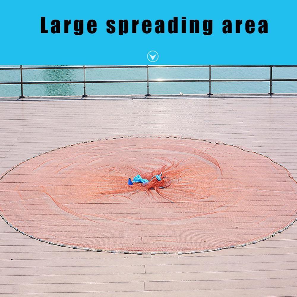 Amerikaanse Flying Disc Hand Gooi Net Met Flying Disc Hoge Gegoten Vissen Vissen Sterkte Netto Gooi Netwerk Fly X1V4