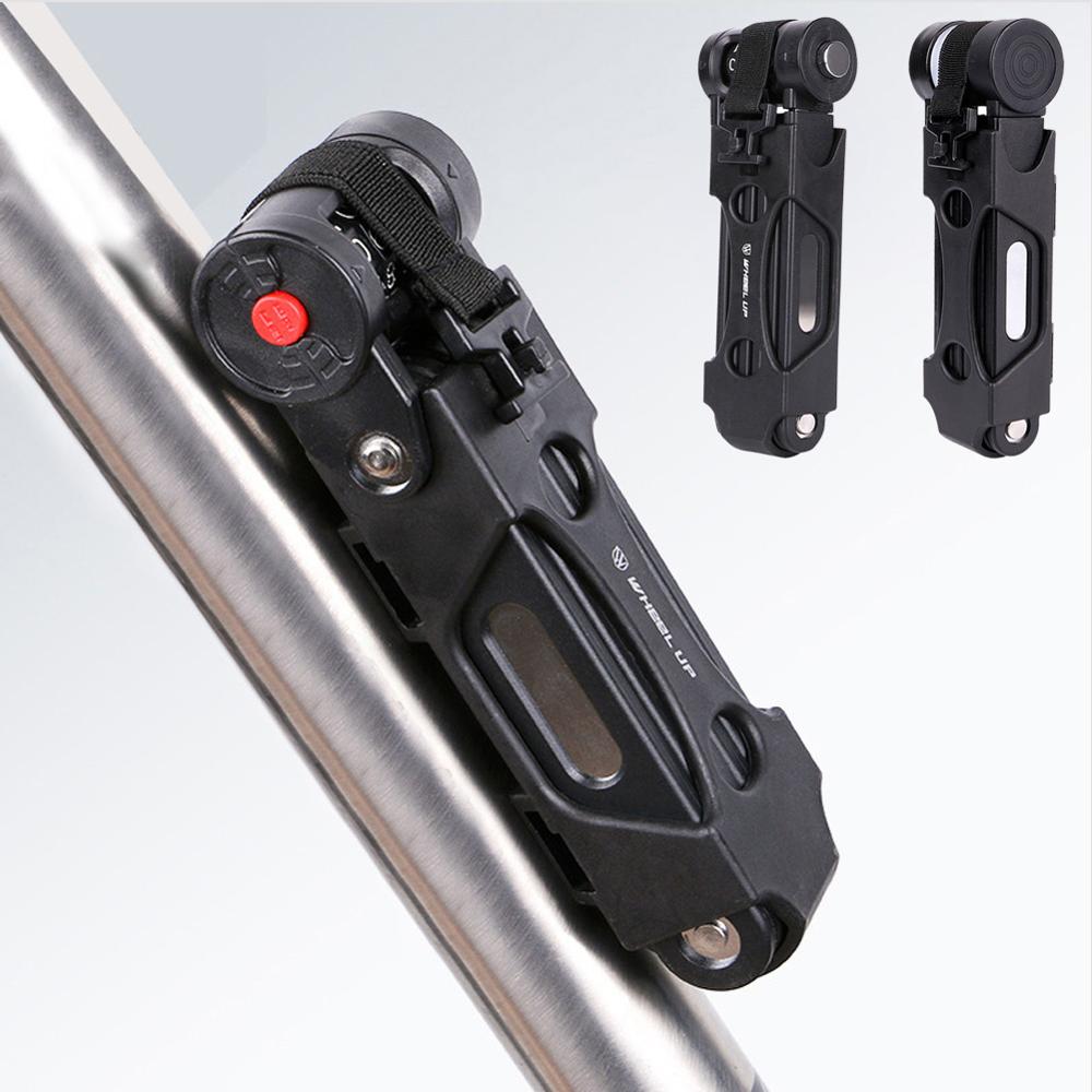 Mtb Vouwfiets Slot Professionele Anti-Diefstal Metalen Opvouwbare Fiets Lock Toetsen Wachtwoord Anti-Cut Veiligheid