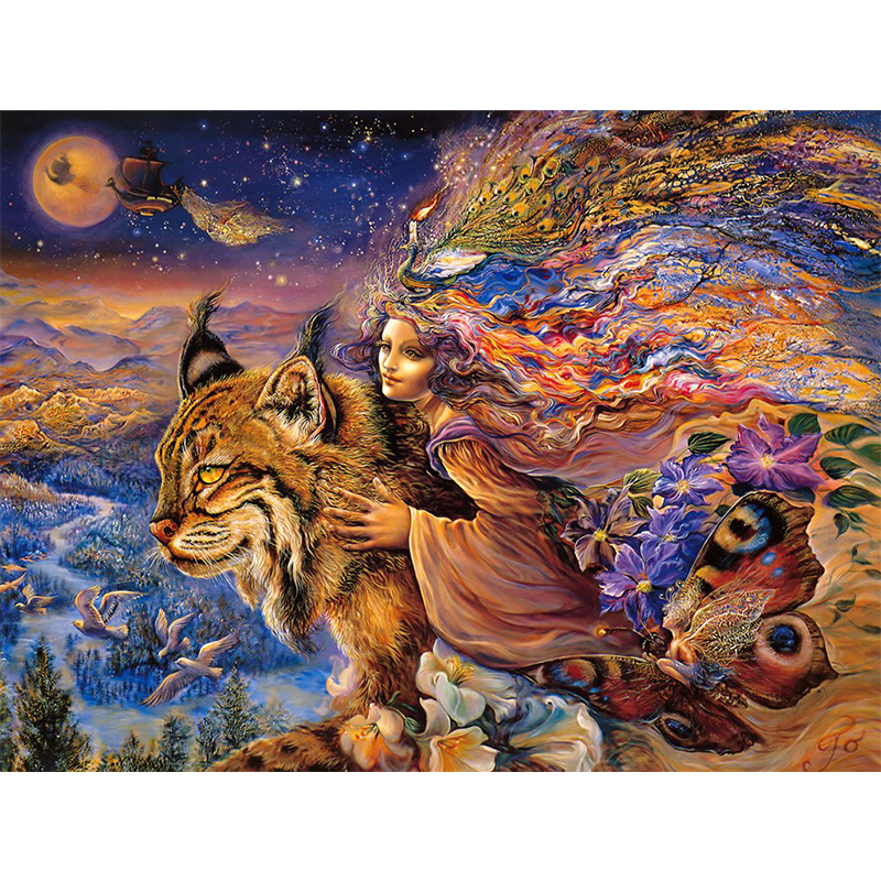 DIY 1000 Pieces Jigsaw Puzzle Educational Puzzle Games Toys Assembling Picture Landscape Puzzles For Adults Children Kids