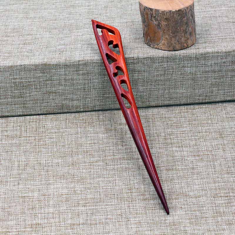 1pc FORSEVEN czerwone drzewo sandałowe szpilki do włosów pałeczki do włosów drewno zwierząt ptak Phoenix spinki chluba kobiety nakrycia głowy akcesoria do włosów JL: Style 8