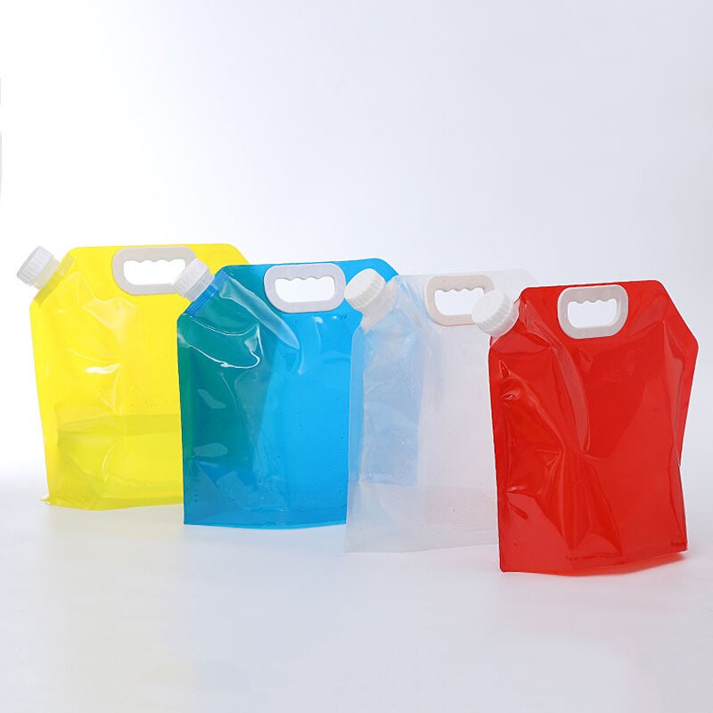 5 litros dobrável saco de recipiente de água esportes ao ar livre viagem acampamento caminhadas equitação sobrevivência portátil dobrável saco de armazenamento de água