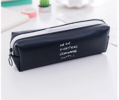 Cute Square pencil case girls Kawaii Pu Leather Pen Bag Stationery Pouch Office School Supplies cosmetic holder Zakka escolar: C