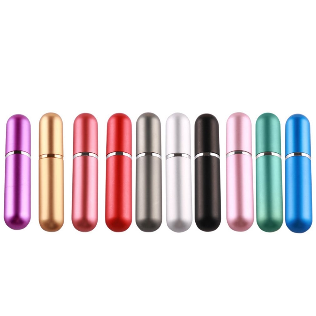 Mini vaporisateur rechargeable en aluminium, 5ml, atomiseur en Spray pour parfum, conteneur Portable, cosmétique, pour les voyages