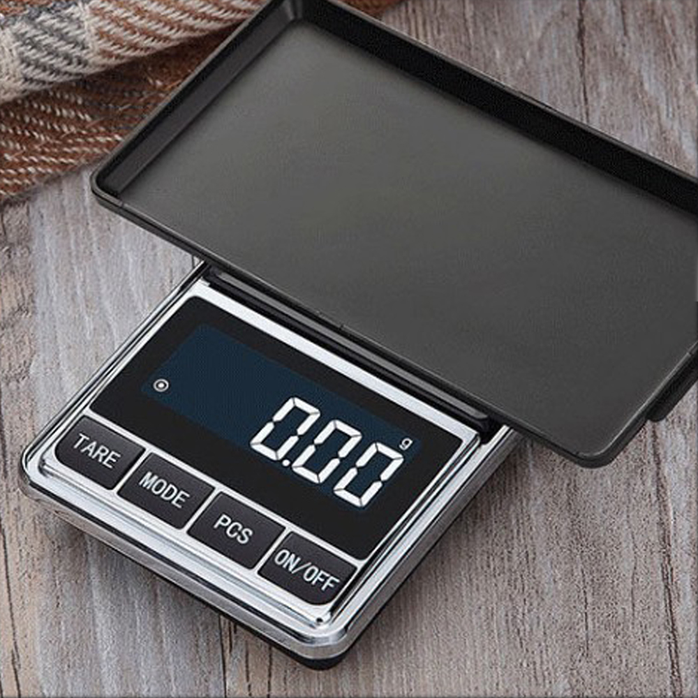 Electronic LCD Display Mini Digital Scales 200/500g X0.01g Pocket Jewelry Weight Scales High Accuracy Weigh Balance