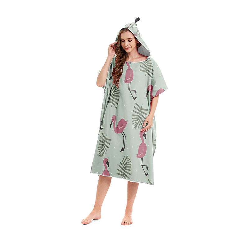 Zomer Strand Poncho Hooded Badhanddoek Microfiber Wetsuit Veranderende Gewaad Surf Handdoek Voor Zwemmen Strand Outdoor Badjas: 08F