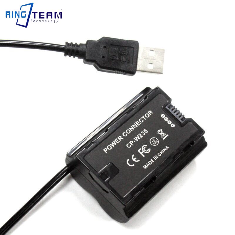 Usb Lente Kabel Om CP-W235 Dummy Batterij NP-W235 Dc Coupler Voor Fuji X-T4 XT4 Camera