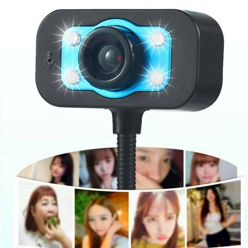 Computer HD Webcam USB 2.0 Video Webcam USB Camera Built-in Microphone Video Teaching Live For PC/Laptop/Computer