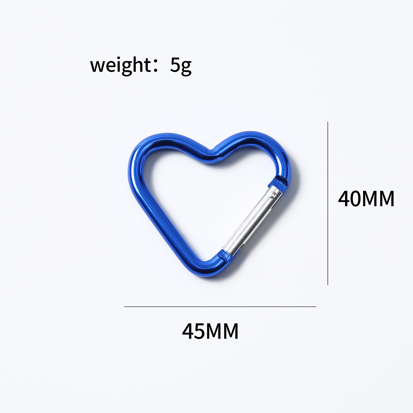 1/2/5/1/20 PCS Sleutelhanger hartvormige Sleutelhanger Clip Outdoor DIY Tas Hanger accessoires Sieraden Maken Benodigdheden