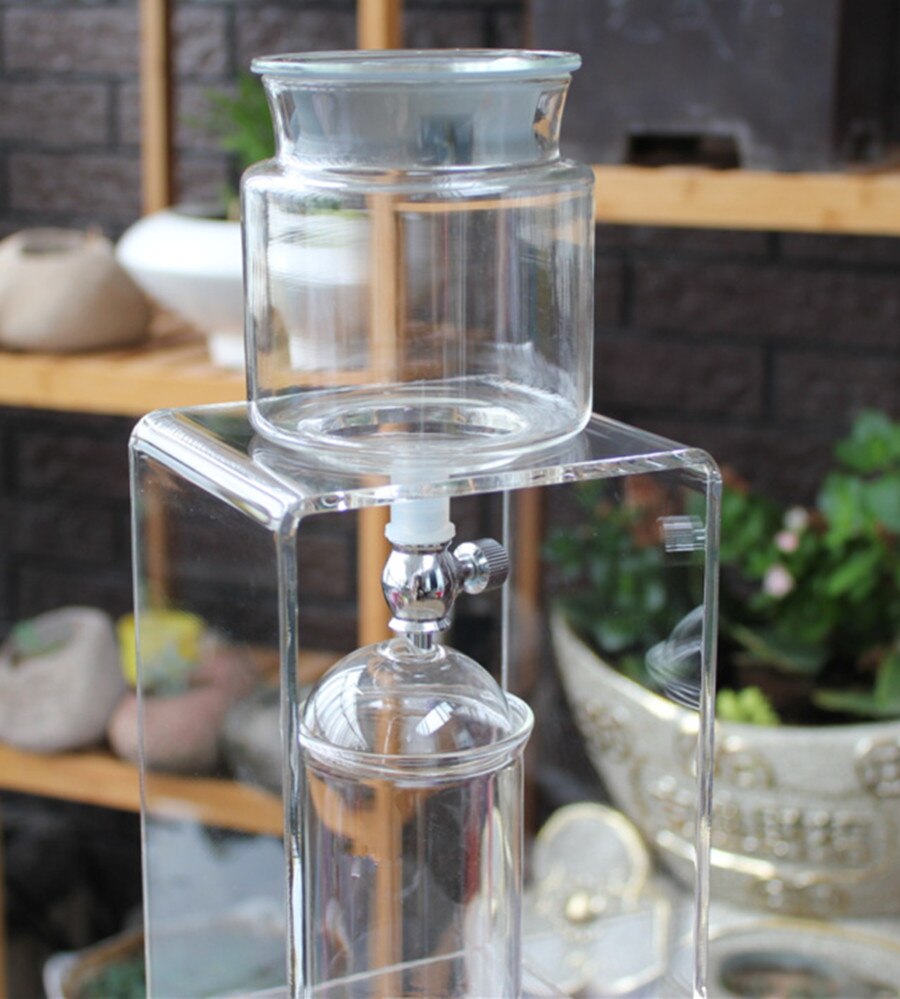 Acrylic ice drip coffee brewer 350ml/600ml/800ml iced drip coffee percolator MINI Dutch Cold Ice coffee dripper
