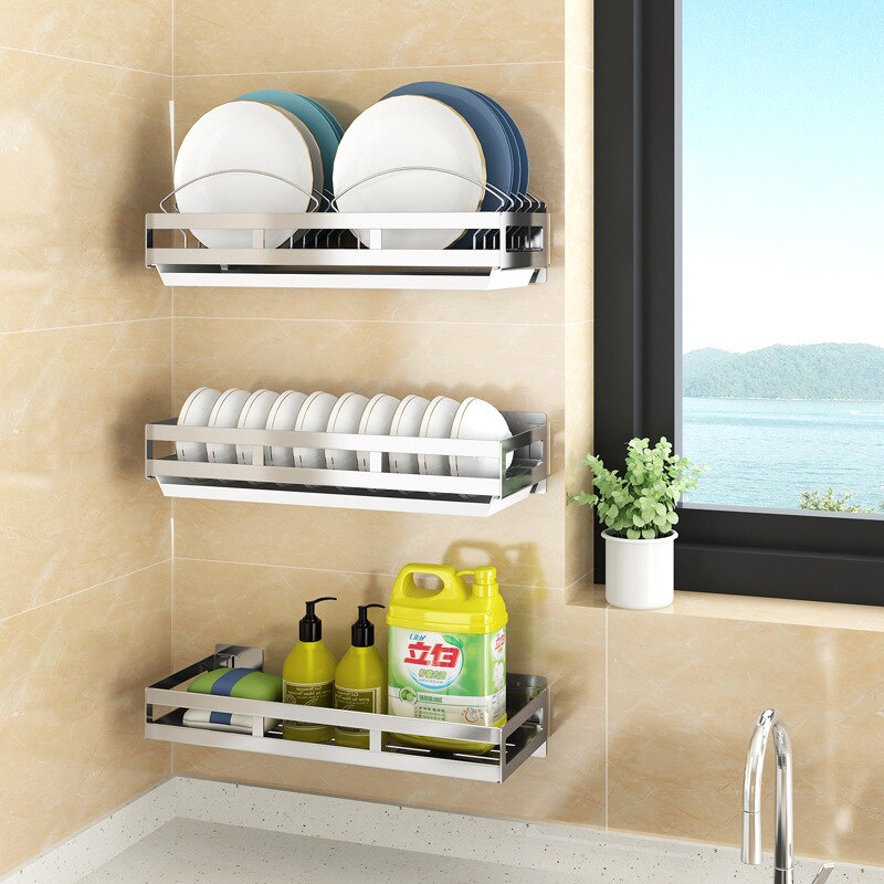 Stainless Steel Drain Rack Dish Drainer Hanging Dish Rack Holder Tool Sink Chopping Board Dishs Drying Rack Kitchen