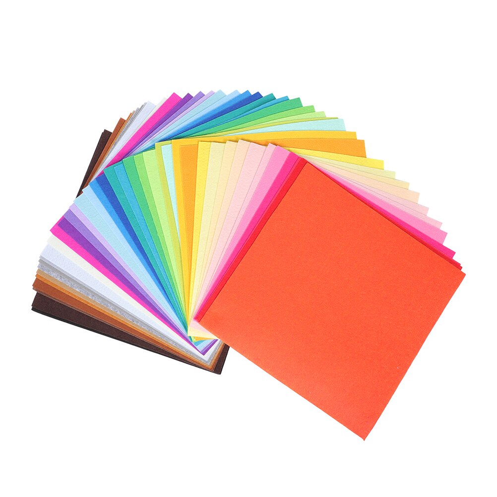 40Pcs Kids DIY Felt Sheets Craft Felt Fabric Sheets Children Craft Making Materials for Kindergarten