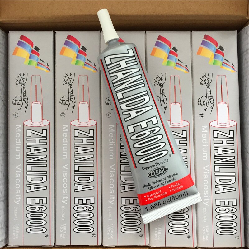 50ml E6000 Fabric Rhinestone Jewellery Glue Transparent Super Adhesive DIY Crystal Glass Craft Cell Phone