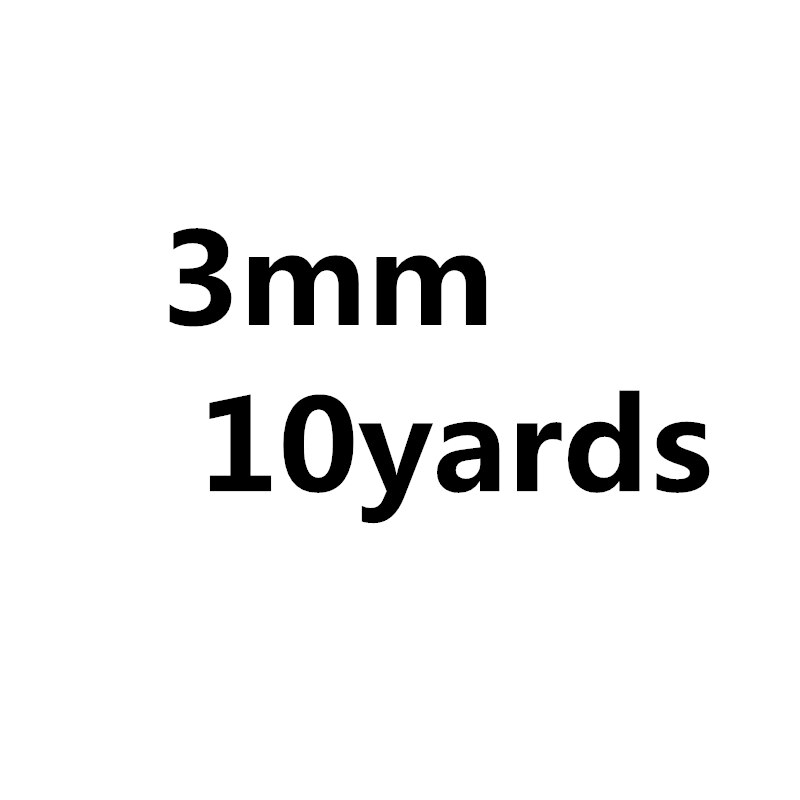 Cuerda de paracaídas blanca para escalada, equipo de supervivencia, pulsera de Paracord, 0,5/0,8/1,0/1,5/4mm, 10 yardas: 3.0mm 10yards