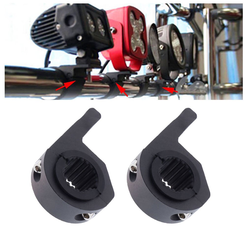 1 Pair Aluminum Motorcycle 33mm Turn Signal Light Handlebar Mount Bracket Clamp-On Rearview Mirror Mounting Adapter