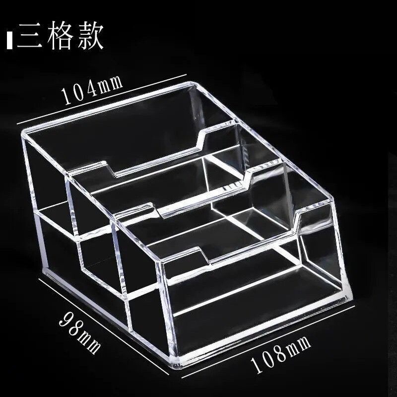 Clear Acrylic Business Name Card Holder Display Stand Rack Desktop Table Organizer Office Home Supplies Card Storage Rack: 03