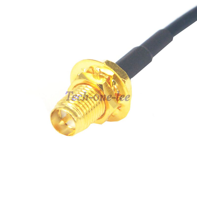 10 piece/lot RP SMA Female to CRC9 Male Right angle RF Connector RG174 Pigtail Cable 20cm