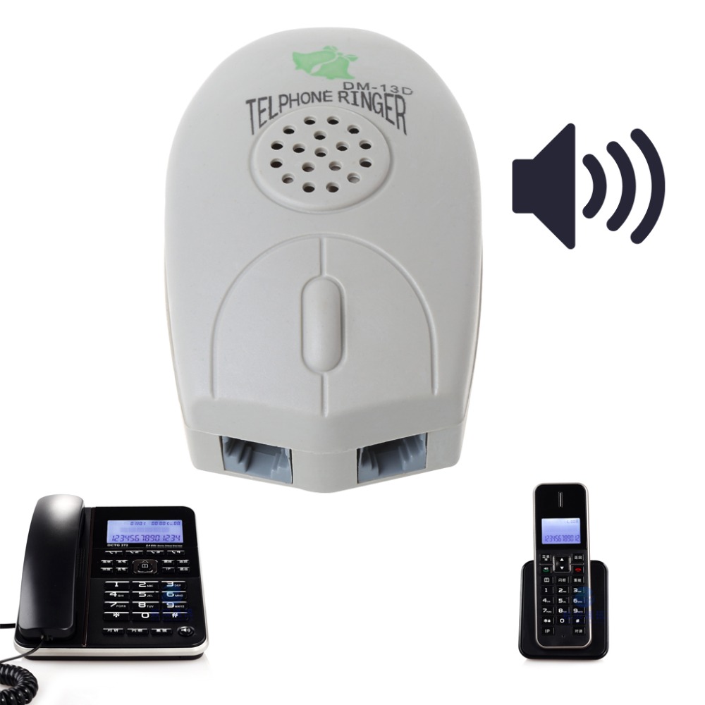 Timbre de teléfono fijo amplificador, timbre de teléfono Extra fuerte para ancianos, , C26