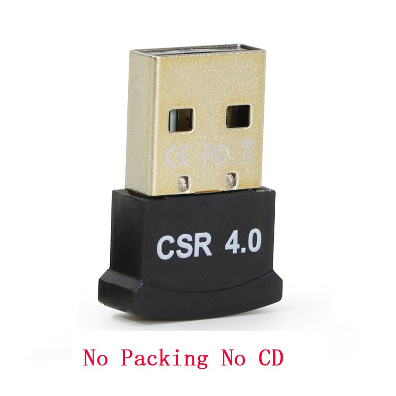 Bezprzewodowy adapter USB Bluetooth 4.0 wtyczka Bluetooth odbiornik muzyczny Adaptador nadajnik Bluetooth na PC: B nie Packing CD