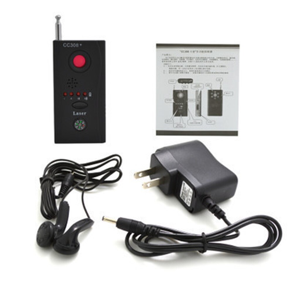 Full Range Scan Wireless Camera Lens Signal Detector CC308+ Radio Wave Signal Detect Camera Full-range WiFi RF GSM Device Tracer
