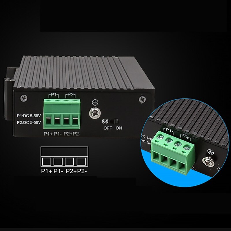 Commutateur Ethernet industriel à 5 Ports, boîtier métallique, 10/100 mb/s, pour renforcer le Signal Rj45, commutateur réseau lan